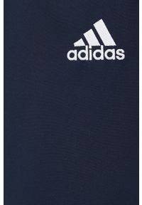 adidas Performance dres sportowy. Kolor: niebieski. Materiał: dresówka. Sport: fitness #4