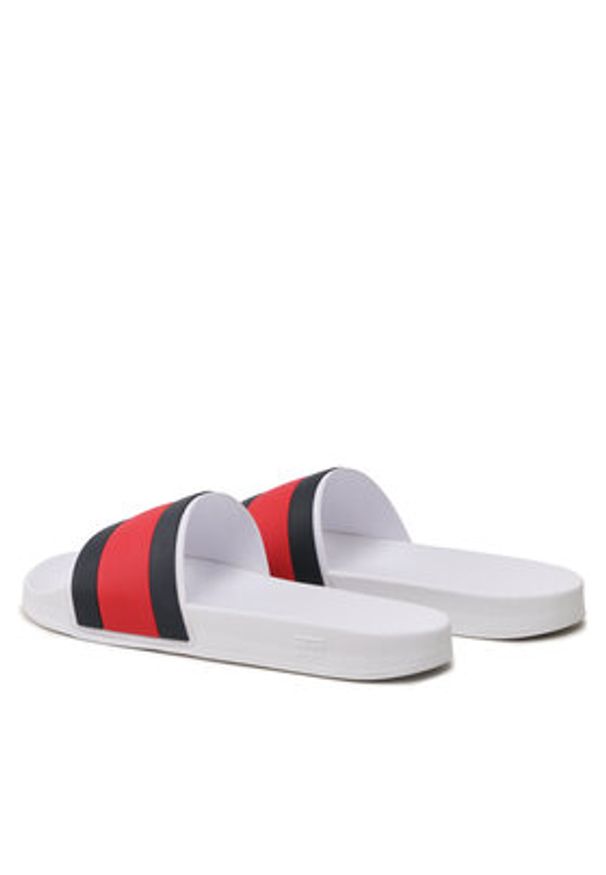 TOMMY HILFIGER - Tommy Hilfiger Klapki Rubber Th Flag Pool FM0FM04236 Biały. Kolor: biały