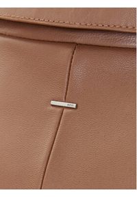 BOSS Kurtka skórzana Satela 50541289 Brązowy Regular Fit. Kolor: brązowy. Materiał: skóra