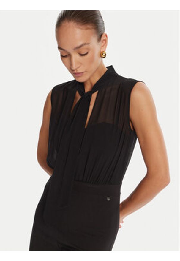 Rinascimento Kombinezon CFC0124921003 Czarny Regular Fit. Kolor: czarny. Materiał: syntetyk