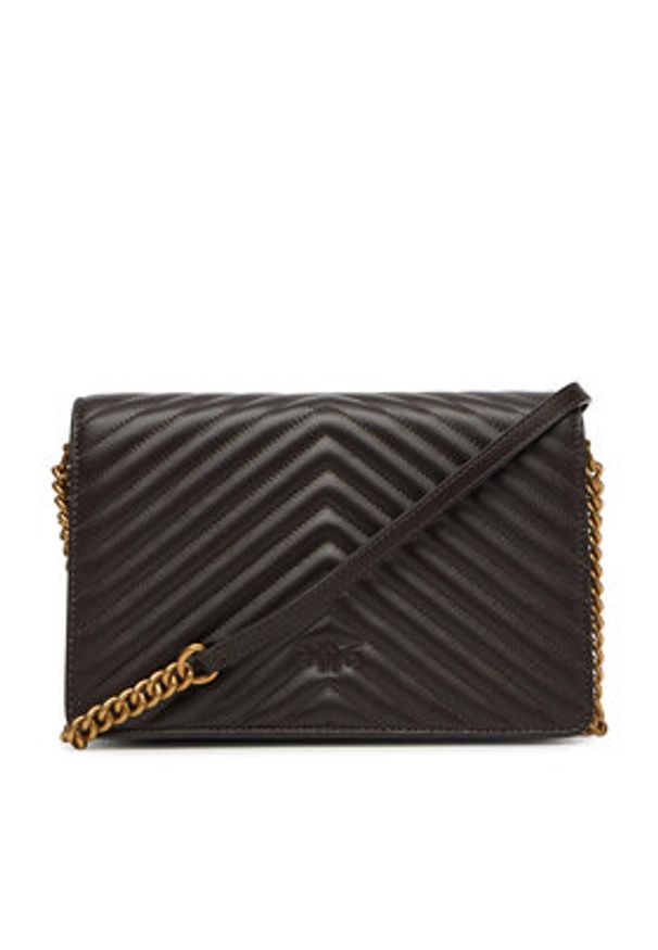 Pinko - PINKO Torebka Love Click Classic PE 25 PLTT 100063 A0GK Brązowy. Kolor: brązowy. Materiał: skórzane