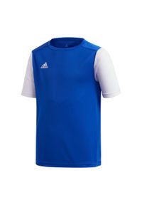 Koszulka Dziecko Adidas Estro 19 niebieski. Kolor: niebieski. Materiał: jersey. Sport: piłka nożna