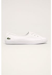 Lacoste - Tenisówki Ziane Chunky. Nosek buta: okrągły. Zapięcie: sznurówki. Kolor: biały. Materiał: guma