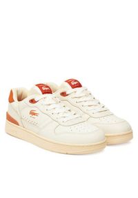 Lacoste Sneakersy T-Clip Set 749SMA0074157 Écru. Materiał: skóra