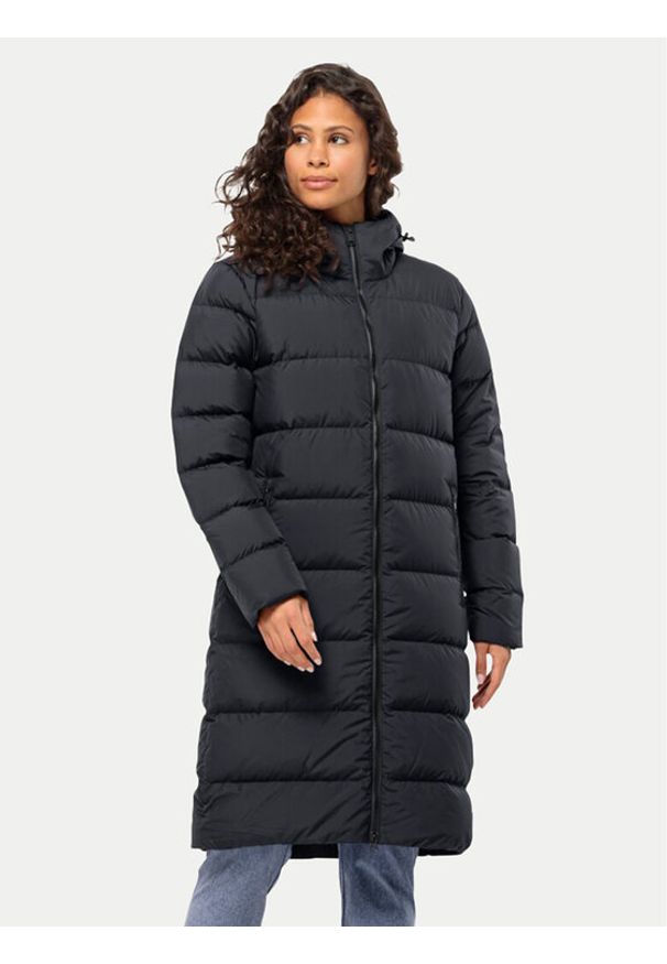 Jack Wolfskin Płaszcz zimowy Frozen Palace Coat 1204133 Czarny Regular Fit. Kolor: czarny. Materiał: syntetyk. Sezon: zima