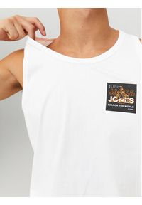Jack & Jones - Jack&Jones Tank top Hunt 12228394 Biały Standard Fit. Kolor: biały. Materiał: bawełna