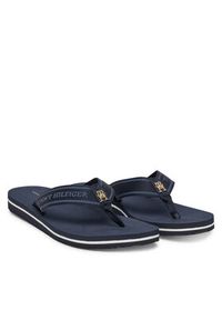 TOMMY HILFIGER - Tommy Hilfiger Japonki Hilfiger Webbing Beach Sandal FW0FW08515 Granatowy. Kolor: niebieski. Materiał: materiał #3