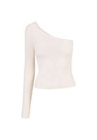 Urban Classics - Asymetryczny Koszulka z długim rękawem duże rozmiary damskae Koszulka Urban Clas. Kolor: biały. Długość rękawa: długi rękaw. Długość: długie #1