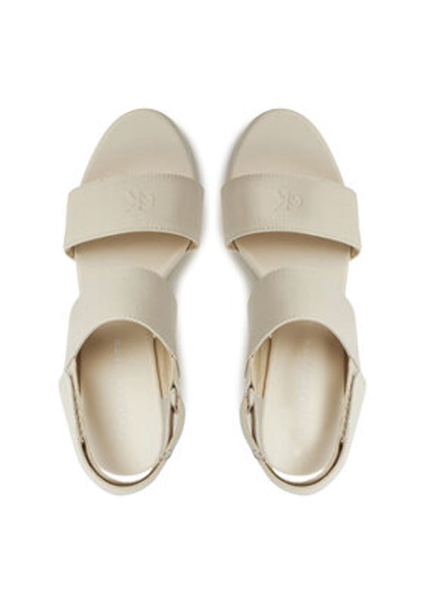 Calvin Klein Jeans Sandały Wedge Sandal Webbing In YW0YW01790 Szary. Kolor: szary. Materiał: materiał