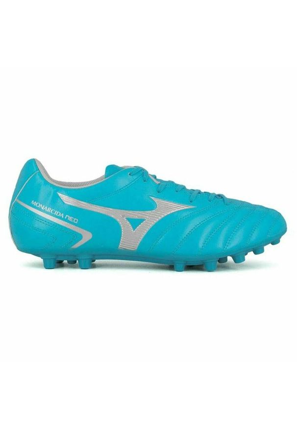 Mizuno - Buty sportowe dla dorosłych do gry w piłkę Monarcida Neo II Sel AG. Kolor: szary, wielokolorowy, niebieski. Sport: piłka nożna