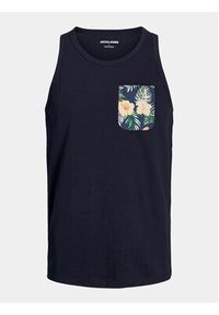 Jack & Jones - Jack&Jones Tank top Chill 12248069 Granatowy Standard Fit. Kolor: niebieski. Materiał: bawełna #4