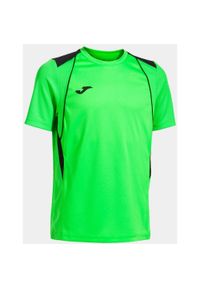 Koszulka Joma Championship XL – oddychająca i wytrzymała. Kolor: czarny, niebieski, wielokolorowy. Długość rękawa: krótki rękaw. Długość: krótkie. Sport: piłka nożna #1
