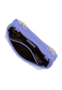 Wittchen - Damska torebka z pikowanej skóry podłużna jasny fiolet. Wzór: aplikacja, haft. Dodatki: z haftem. Materiał: skórzane. Styl: casual, elegancki. Rodzaj torebki: na ramię #4