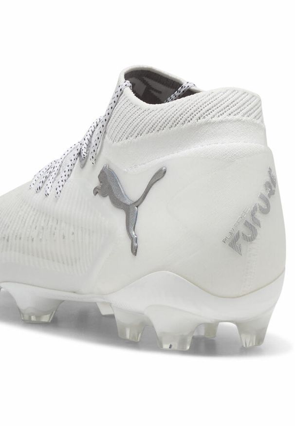 Puma - Buty piłkarskie FUTURE 8 ULTIMATE FG PUMA White Matte Silver Gray. Kolor: szary, biały, wielokolorowy. Sport: piłka nożna