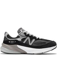 Buty damskie New Balance W990BK6 – czarne. Kolor: czarny. Materiał: guma, materiał, skóra. Szerokość cholewki: normalna. Sport: bieganie