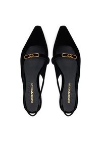 Emporio Armani Sandały X3D301 XD117 00002 Czarny. Kolor: czarny. Materiał: materiał