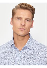 Calvin Klein Koszula Floral K10K113175 Niebieski Slim Fit. Kolor: niebieski. Materiał: bawełna #5