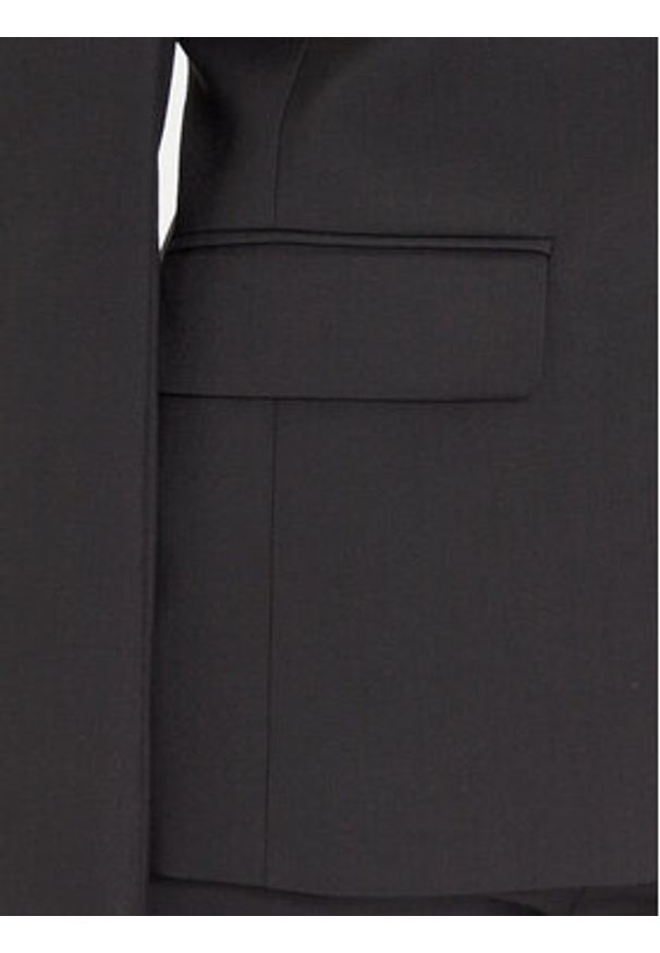 Weekend Max Mara Marynarka Lamine 2525046041 Czarny Regular Fit. Kolor: czarny. Materiał: wełna