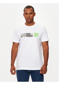 Calvin Klein Jeans T-Shirt City Block J30J326865 Biały Regular Fit. Kolor: biały. Materiał: bawełna #1