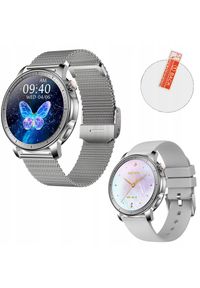 Hoco - Smartwatch zegarek damski V65 srebrny AMOLED. Rodzaj zegarka: smartwatch. Kolor: srebrny