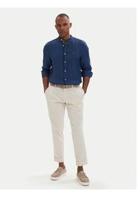 TOMMY HILFIGER - Tommy Hilfiger Koszula MW0MW39271 Niebieski Slim Fit. Kolor: niebieski. Materiał: len #3