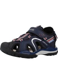 Geox - Sandały GEOX J BOREALIS BOY B Czarny. Kolor: czarny. Materiał: syntetyk, tkanina. Sezon: lato