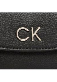 Calvin Klein Torebka Re-Lock Dbl Shoulder Bag K60K610183 Czarny. Kolor: czarny. Materiał: skórzane