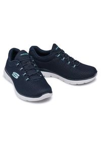 skechers - Skechers Sneakersy Quick Lapse 12985/NVLB Granatowy. Kolor: niebieski. Materiał: materiał #5