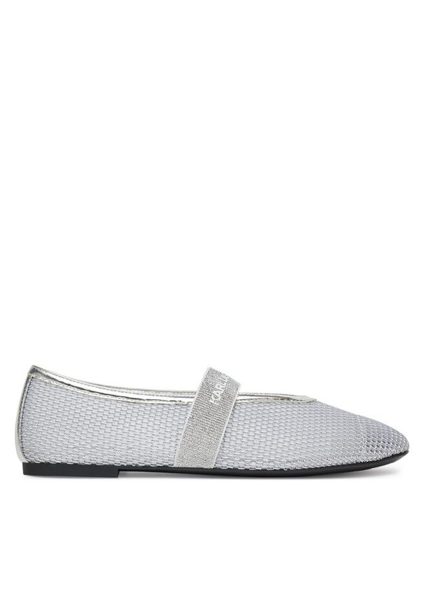 Karl Lagerfeld - Baleriny KARL LAGERFELD. Kolor: srebrny