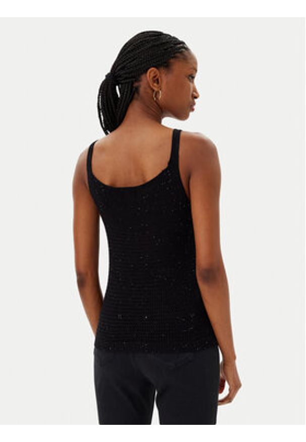 MET Top M10 238MG Czarny Regular Fit. Kolor: czarny. Materiał: wiskoza