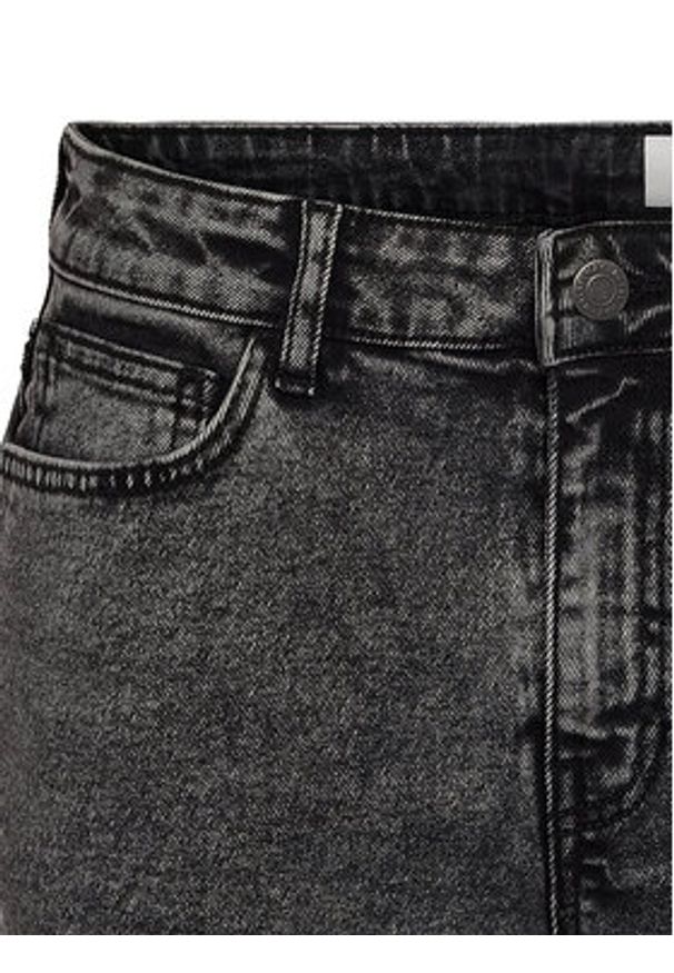 Noisy may - Noisy May Szorty jeansowe Moni 27033697 Szary Slim Fit. Kolor: szary. Materiał: bawełna