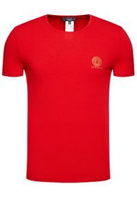 VERSACE - Versace T-Shirt Mc Girocollo Intimo Uomo AUU01005 Czerwony Slim Fit. Kolor: czerwony #2