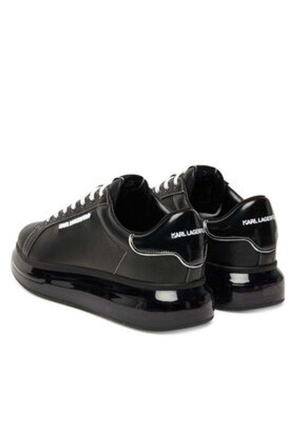 Karl Lagerfeld - KARL LAGERFELD Sneakersy KL52625C Czarny. Kolor: czarny. Materiał: skóra