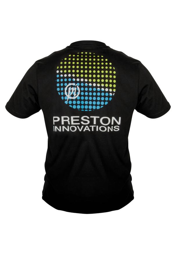 FOX - Koszulka Wędkarska Z Nadrukiem Preston Lightweight Black T-Shirt. Typ kołnierza: kaptur. Kolor: czarny. Wzór: nadruk