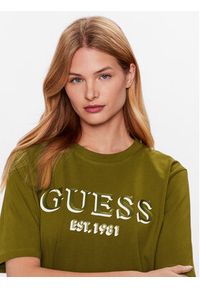 Guess T-Shirt V3YI16 I3Z14 Zielony Regular Fit. Kolor: zielony. Materiał: bawełna #3