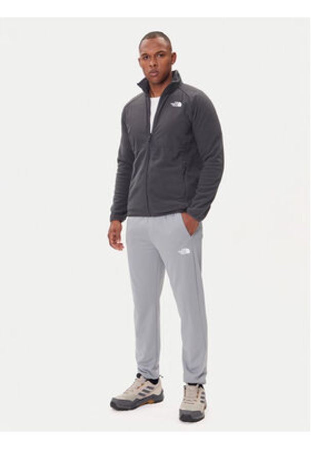 The North Face Polar Glacier NF0A89JG Szary Regular Fit. Kolor: szary. Materiał: syntetyk