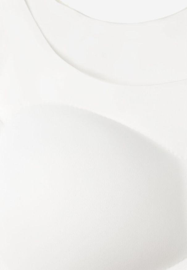 Born2be - Biały Biustonosz Astehe. Kolor: biały. Rodzaj stanika: wyciągane miseczki, push-up. Wzór: aplikacja, gładki, jednolity