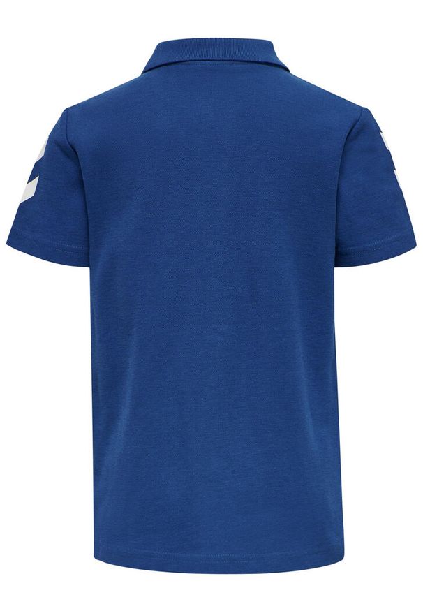Koszulka tenisowa polo dla dzieci Hummel Go Kids Cotton Polo. Typ kołnierza: polo. Kolor: biały, wielokolorowy, niebieski. Sport: tenis