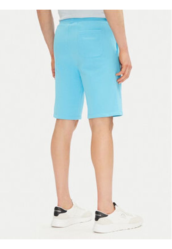 Karl Lagerfeld - KARL LAGERFELD Szorty sportowe 705014 552900 Błękitny Regular Fit. Kolor: niebieski. Materiał: bawełna. Styl: sportowy