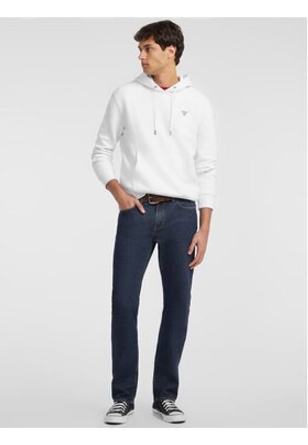 Guess Jeans Bluza 165581 Biały Classic Fit. Kolor: biały