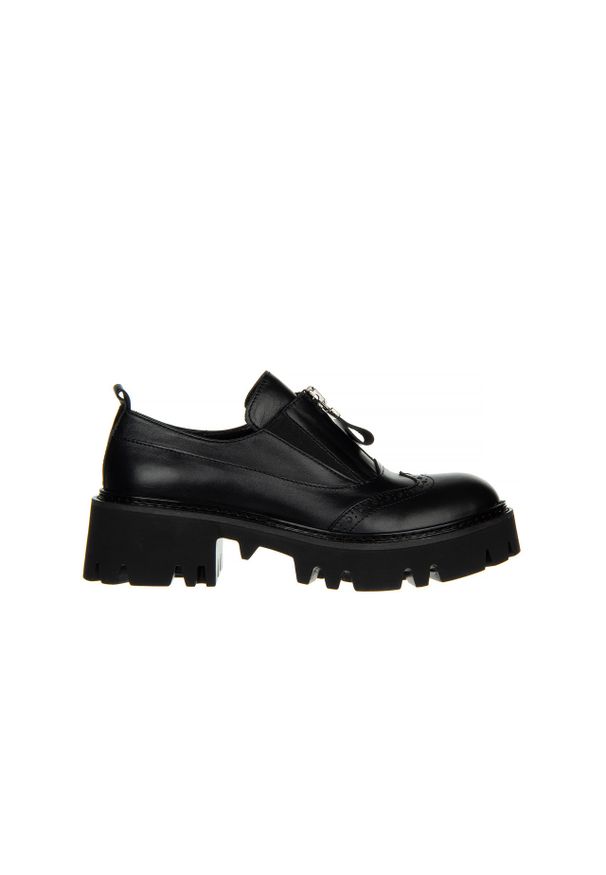 Półbuty Bayla-161 054 2894 03 Black 161383, Czarny, Skóra naturalna - 40. Kolor: czarny. Materiał: skóra. Szerokość cholewki: normalna. Obcas: na platformie