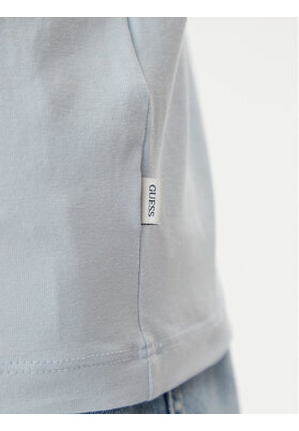 Guess Jeans T-Shirt W5GI26 J1314 Granatowy Regular Fit. Kolor: niebieski. Materiał: bawełna