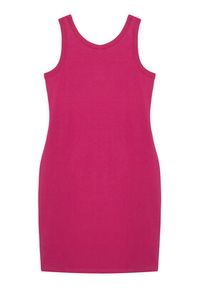 Guess Sukienka codzienna J6GK30 J1314 Różowy Slim Fit. Okazja: na co dzień. Kolor: różowy. Materiał: bawełna. Typ sukienki: proste. Styl: casual #2