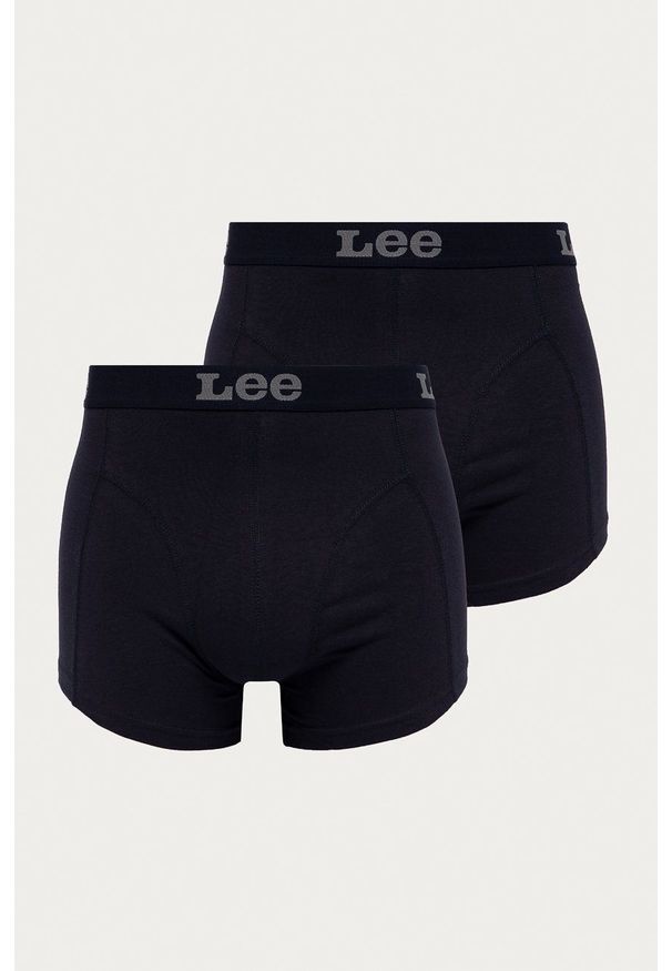 Lee - Bokserki (2-pack). Kolor: niebieski. Materiał: bawełna