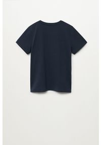 Mango Kids - T-shirt dziecięcy CITYWALK. Okazja: na co dzień. Kolor: niebieski. Materiał: bawełna, dzianina. Wzór: nadruk. Styl: casual #2