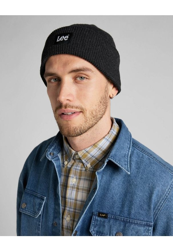 Lee - LEE BEANIE MĘSKA CZAPKA ZIMOWA LP514701 112320586. Sezon: zima