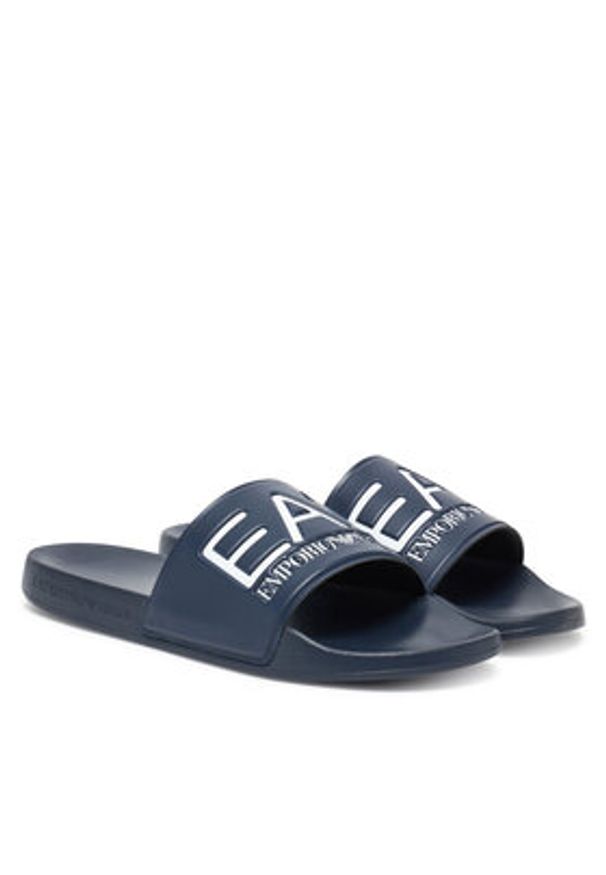 EA7 Emporio Armani Klapki 7X000108 AF15118 BA045 Granatowy. Kolor: niebieski