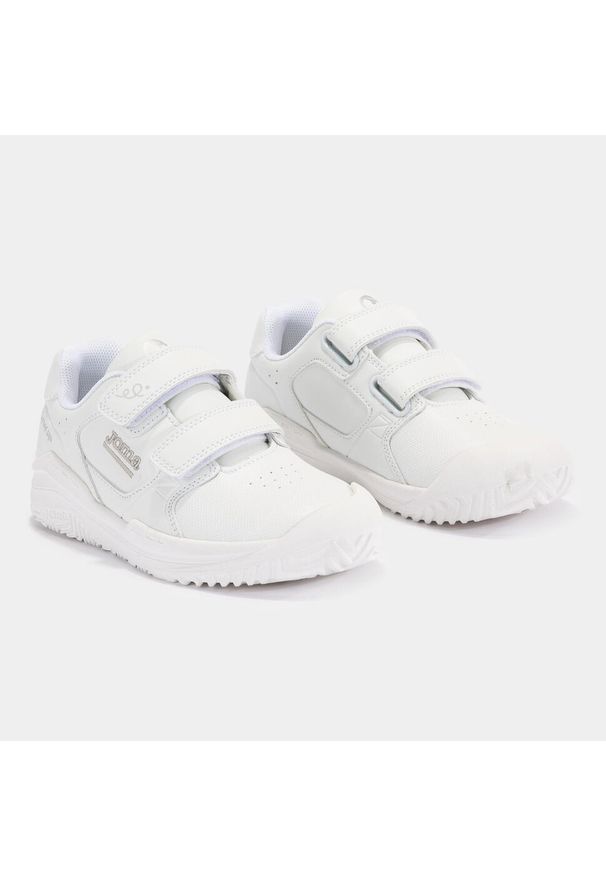 Buty dziecięce sportowe Joma Ginkana JR 2402. Kolor: biały. Materiał: skóra ekologiczna. Szerokość cholewki: normalna