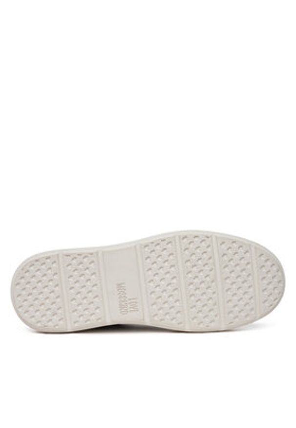 Love Moschino - LOVE MOSCHINO Sneakersy JA15174G1MIA300A Czarny. Kolor: czarny. Materiał: skóra
