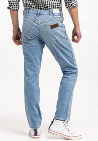 Wrangler - WRANGLER TEXAS SLIM MĘSKIE SPODNIE JEANSOWE JEANSY DŻINSY DREAM ON W12SQO859